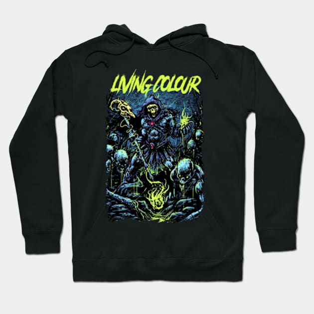 LIVING COLOUR BAND MERCHANDISE Hoodie by Rons Frogss